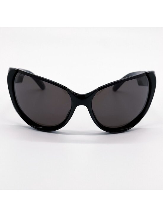 NEW BALENCIAGA BB0201S 001 SUNGLASSES BLACK OVERSIZED WOMEN EYEWEAR BALENCIAGA main image 8